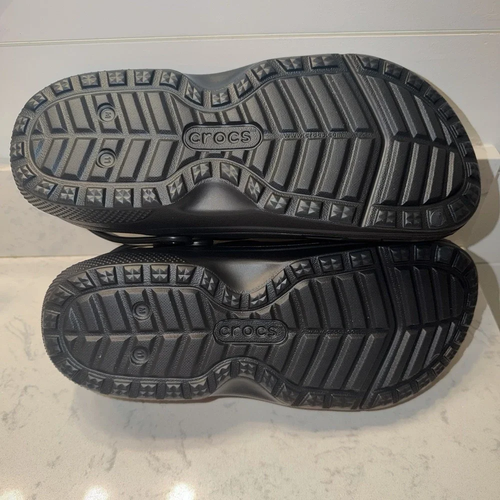 Crocs Black Specialist II Work clog Mule Black Mens Size 11 Slip On